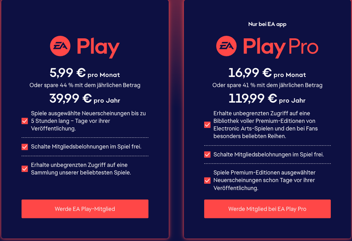 EA Play - Abo